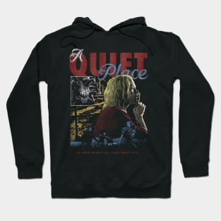 Horror Quiet Place Cintage Cracked Hoodie
